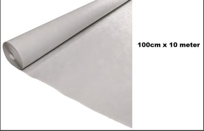 Tafelkleed op rol wit 100cm x 10meter papier - word geleverd in ingepakte rol van 10 meter