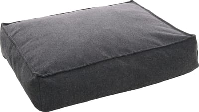 Hondenkussen – Flamingo Avalon Rechthoekig Donkergrijs – orthopedisch memory foam – 80x60x18 cm – afneembare hoes & antislip bodem