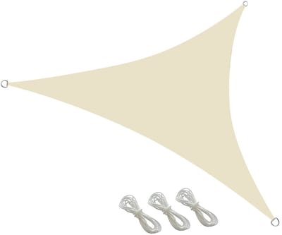 Dailygoods- Zonneschaduw Zeil Driehoek - 420D Oxford Doek - Lichtgewicht - Bescherming Tegen UV-stralen - Voor Patio/Garten - 3x3m - Schaduwdoek