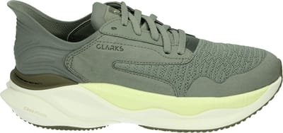 Clarks - CLARKS PACE - Lage sneakersVrije tijdsschoenenHeren sneakers - Kleur: Groen - Maat: 42