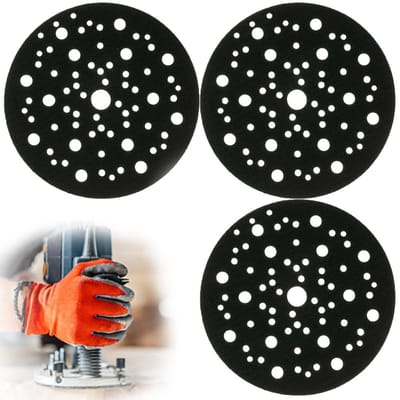 Set van 3 Beschermende Pads met Diameter van 150 mm en 70 Gaten, Ideaal voor Orbitaal Schuren en Schuurmachines, Duurzame Beschermmat voor Schuurwielen