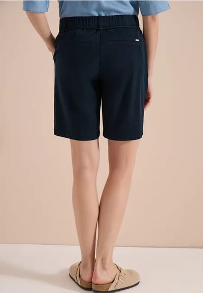 Mid Waist shorts met wijde pijpen in Loose Fit