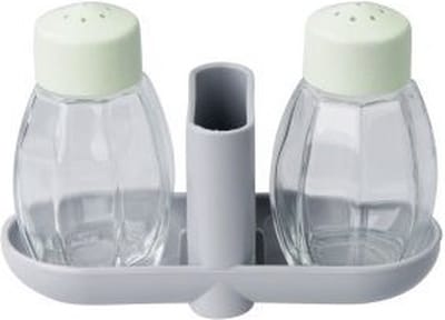 Fackelmann - Eco - Peper & Zout strooier - Met Tandenstoker Houder - 3-dlg