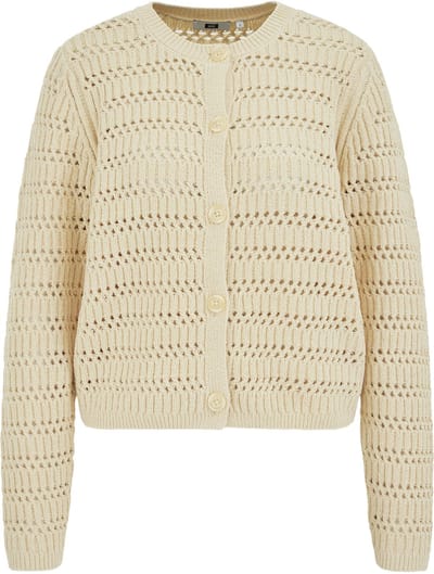 WE Fashion Dames vest met opengewerkte structuur