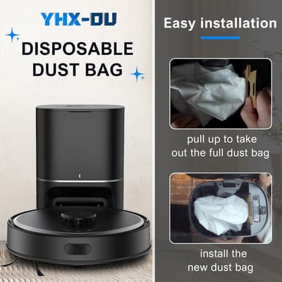 Voor Tapo RV30 Max Plus/Tapo RV20 Max Plus RVA202 stofzak, 10 stuks, 3L grote capaciteit, stofzuiger robot accessoires
