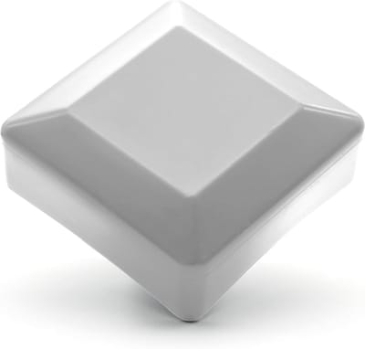 Hekkappen Wit - Paalkappen Piramide - Paal Beschermen - Vochtbestendig Kunststof - 80 x 80 mm - Wit