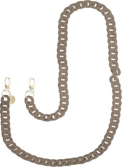 xoxo Wildhearts telefoonkoord - Vacay Bae - Lang koord - Geschikt voor iPhone - Geschikt voor Samsung - Universeel - Phone cord - Telefoonketting - Koord voor telefoon - Telefoon hanger ketting beige