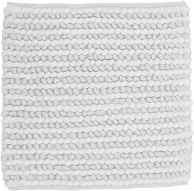 Heckettlane Badmat Mylene - Badkamermat - Bidetmat - Antislip tapijt - 60x60 cm - Wit