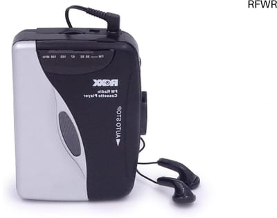 RFWR® Draagbare Cassettespeler met FM Radio en Hoofdtelefoon