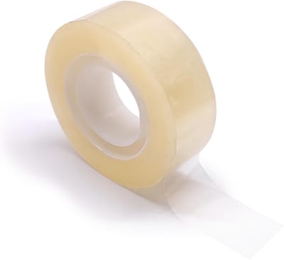Plakband, transparant, glanzend, hoge kleefkracht, breedte 19 mm, rol 33 m, Pro-kwaliteit, dikte 50 micron