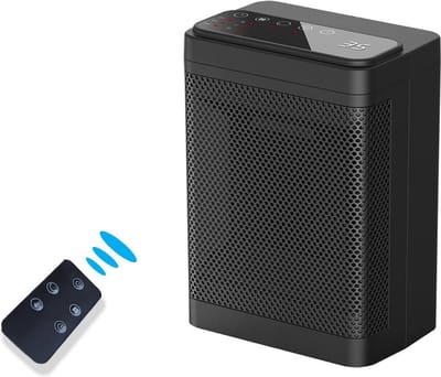 Draagbare Elektrische Verwarming met Afstandsbediening - Keramische Verwarming - 1500W - 3 Standen - Timer - Roterend