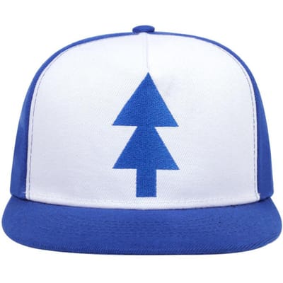 Anime Cartoon Pijnboompinnen Hoeden Gravity Falls Dipper Baseballpetten Cosplay Hoed Canvas Verstelbaar Jongens Pijnboom Hoed Accessoires 54-60CM white