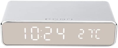Dailygoods - 3-in-1 Digitale Nachtkastjeklok met Thermometer en Oplader