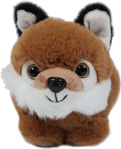 PIA Soft Toys - Pluche Knuffeldier - Vos in balvorm - 15 cm