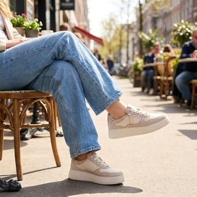 Gabor Gabor Sneakers beige Leer K-Leest