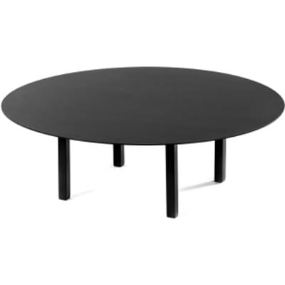 Serax Bea Mombaers 01 Ronde buiten Koffie salon tafel laag zwart outdoor Ø68 x H20 cm