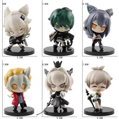 6 Styles Anime Jeux Arknights Figurine d'Action Modèle Jouet Amiya Theresa Figurine en PVC Collection Cadeau black