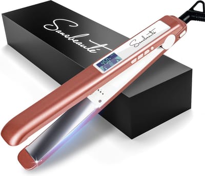 Sansbeauté® Professionele Stijltang - 2 in 1 - Krultang - Stijltangen - Hair Straightener - Snel Opgewarmd - 80℃ t/m 230℃ - Steilen & Krullen - ION technologie - Rosé Gold