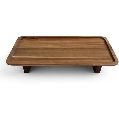 Alpina bamboe serveertray - bruin, 38 x 20 cm