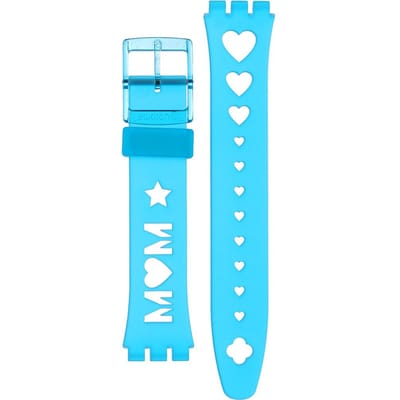 Swatch Plastic - Originals Medium (34mm) /Access/Solar/Musicall/Stop - G/SK/SL/SR/SS/SO28 AGZ353 Love From A to Z Horlogeband
