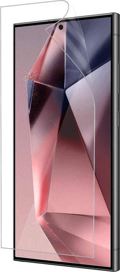 Screenprotector - Folie - Geschikt voor Samsung Galaxy S24 Ultra - Ultra Clear - Bescherm Folie - Soft TPU Touch - Screen Protector - Telefoon Cover