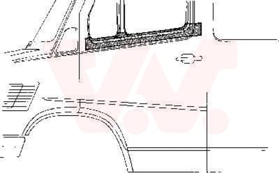 Van Wezel - PLAATWERKPANELEN AUTODEUR VOOR MERCEDES BENZ BUS 207-410 1977-1995 DUR102236VWAN