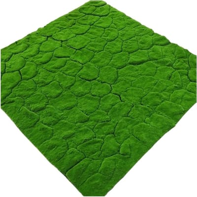 Kunstgras Tapijt - Mos Gazon - Buiten Decoratie - Natuurlijk Uiterlijk - 1x1 Meter - Groen