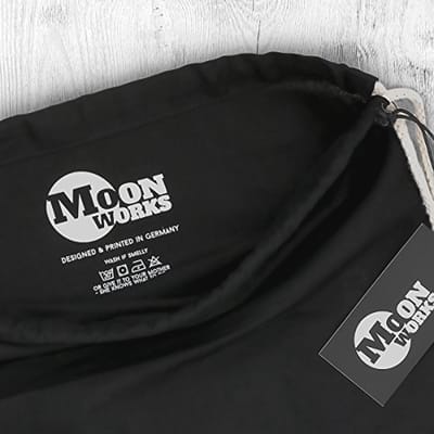 Gymtas met spreuk en jute ontwerp