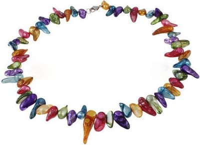 Zoetwaterparel ketting Samba - parelketting - echte parels - sterling zilver (925) - sieraden zakje
