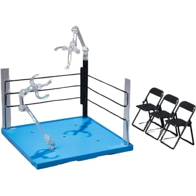 Accessoire voor beeldje Bandai Tamashii Stage Act Ring Corner & Folding Chair Set Neutral Ver.