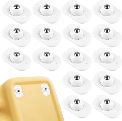 Mini Casters met Zelfklevende Ball Rollers voor Keukenapparaten, 360° Draaibare Universele Wielen voor DIY en Afvalbakken