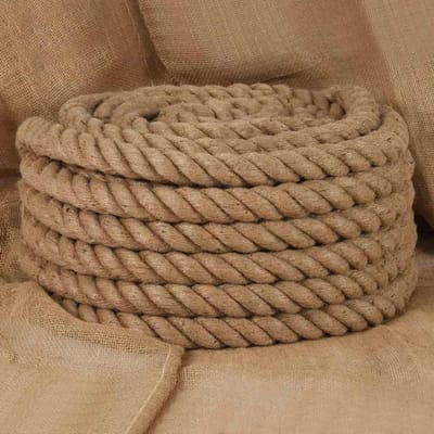Jute Touw - Natuurlijk Koord - Tuin Decoratie - Weerbestendig Materiaal - 10 Meter 40mm - Bruin