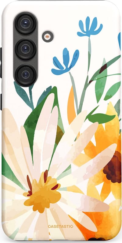 Casetastic Hoesje Geschikt voor Samsung S25 - Stijlvolle Beschermende Duo-layer Case - Veld vol zon