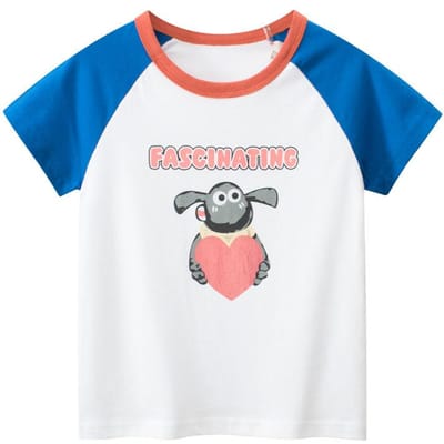 Kinder T-shirt met korte mouwen Zomer Baby Meisjeskleding 140cm blue