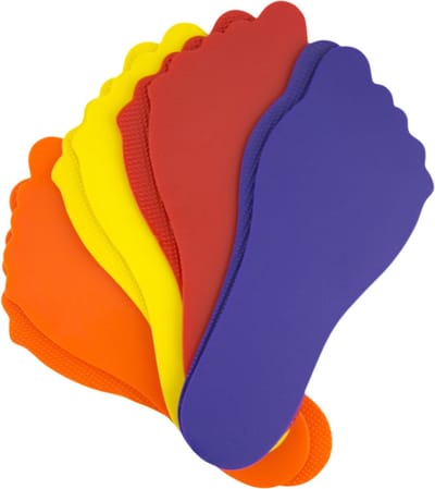 Set van 4 voeten - Speelse vloermarkeringen