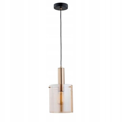 Alfa Calena Hanglamp Glas Amber/Goud E27