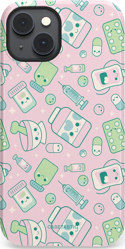 Casetastic Hoesje Geschikt voor Apple iPhone 14 Plus Magsafe - Stijlvolle Beschermende Duo-layer Case - Geneeskrachtig Roze