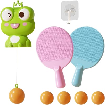 Tafeltennis Trainer - Pingpong Oefen Set - Vaardigheden Verbeteren - Flexibele Hoogte Instelling - 24 x 23 x 5 cm