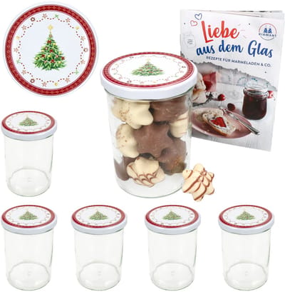Set van 6 bekers 435 ml To 82 Christmas dream deksel incl. receptenboekje