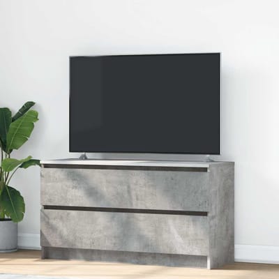 TV Kast - TV Meubel Dressoir - Media Opbergen - Met Opbergruimte - 100x35x54 cm - Betongrijs