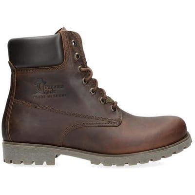 Panama Jack 03 C8 bruine herenlaarzen, waterdichte leren veters, enkelchukka, wandelen