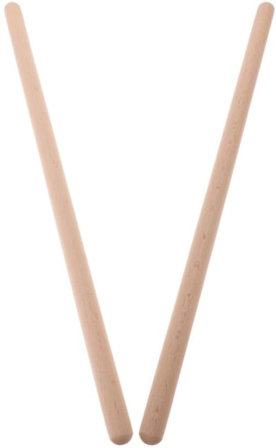 Oefenstok voor Yoga - Houdingscorrectie Stok - Houding Verbeteren - Duurzaam Houten Ontwerp - 2 Stuks 49.5cm - Beige