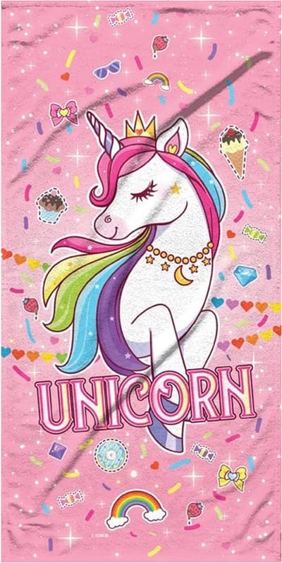 Unicorn handdoek strandlaken eenhoorn
