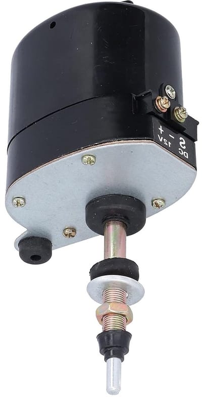 Wischermotor voor Tractors - DC12V Metalen Scheibenwischermotor, Universele Vervangingsmotor voor Voorruit, 105° Draaibeweging, Hoogwaardige Tractor Accessoire