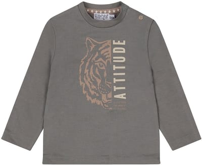 Longsleeve Grey - 01 Boys safari friends B