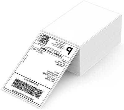 500 Pcs Thermische Directe Verzendlabels, Witte Zelfklevende Adreslabels 10 x 15 cm, Weerbestendig en Vuilafstotend voor Verzending en Labeling