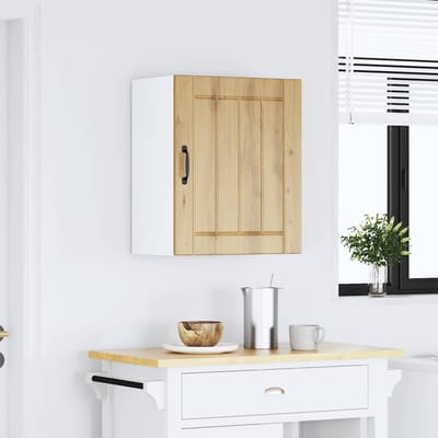 vidaXL - Keukenbovenkast - Lucca - bewerkt - hout - artisanaal - eikenkleur