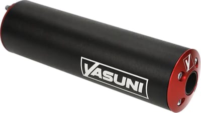 Uitlaatdemper Yasuni Cross R1, R2, R3 zwart / rood (links)