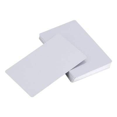 Dailygoods- Metalen Visitekaartjes 50 Stuks - Gegraveerde/Sublimatie Blanks - Aluminiumlegering - 3.4x2.1 Inch - Schokbestendig - Elegant Design - Aluminium Visitekaartjes