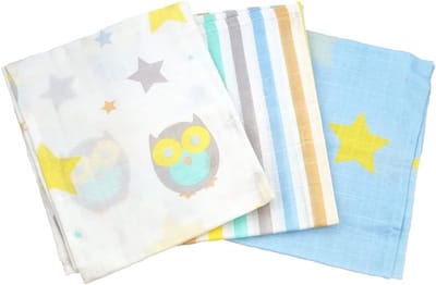 Biologisch Katoenen Mousseline Doeken voor Baby's - Superzacht, Ademend en Veilig - 60x60cm - Perfect voor Spuugdoeken, Gezichtsdoeken en Meer - Verkrijgbaar in Pakketten van 2 of 3